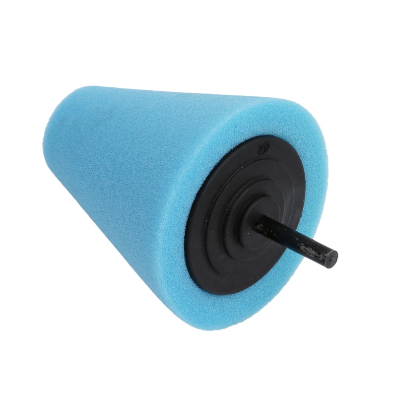 Car Tyres Foam Polishing Sponge Buffing Pad Car Polisher Tires Wheel Hub Polishing Tool Machine cone-shape Wheel