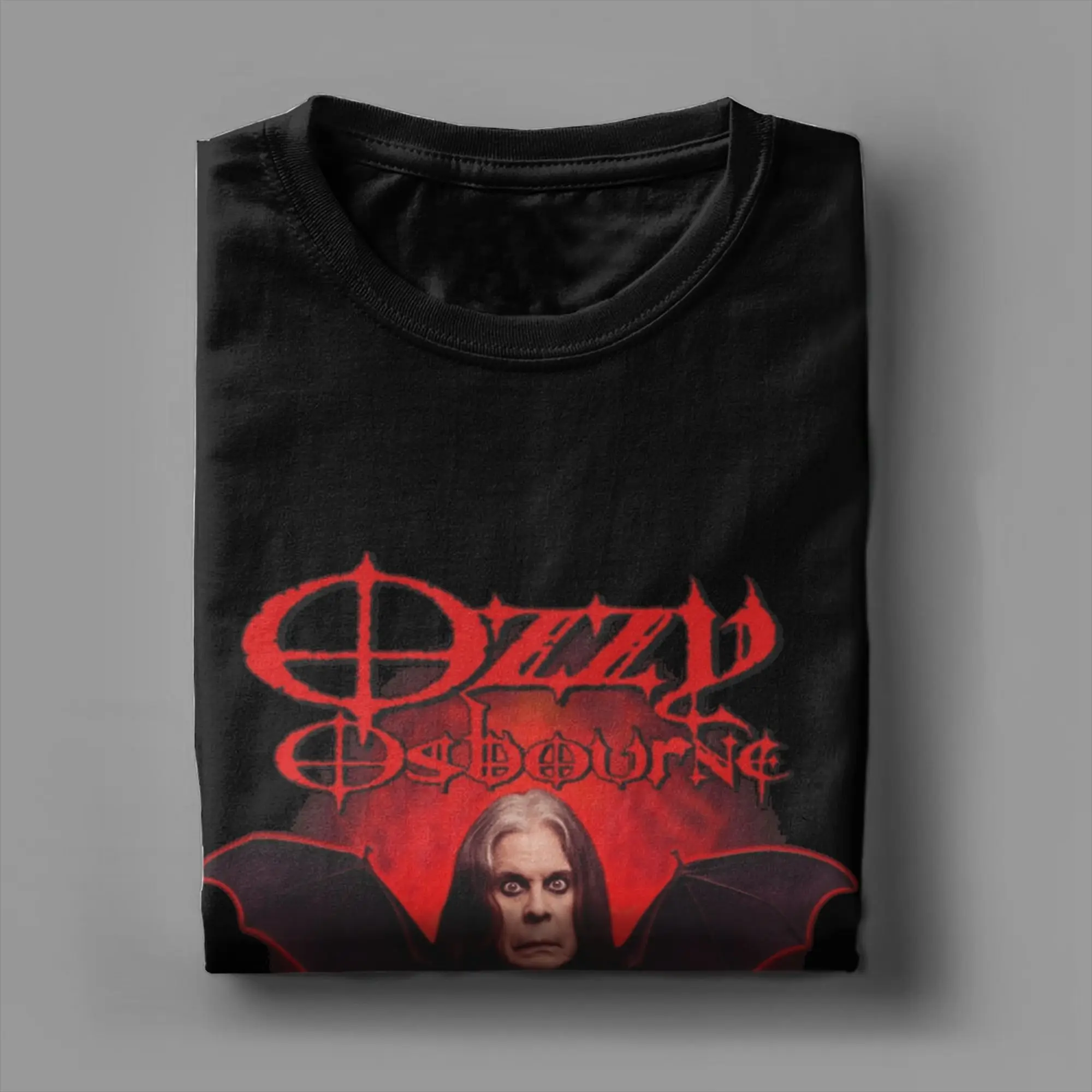 Ozzy Osbourne 1948 - 2025 تي شيرت مزق للرجال تي شيرت جديد من القطن الخالص برقبة دائرية وأكمام قصيرة تي شيرت ملابس كبيرة الحجم