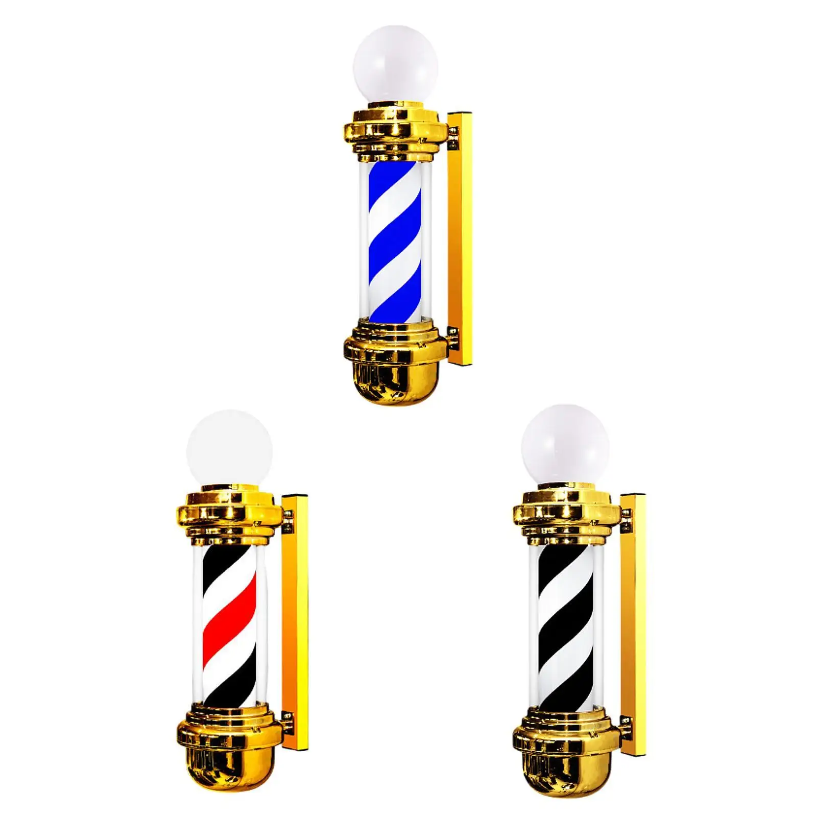 

27 inch Barber Pole Light Hair Salon Signage Light for Outdoor Barbershop