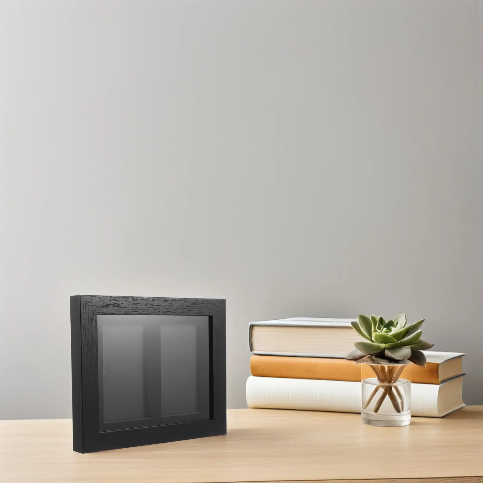 

Настенная рамка-витрина на 2 секции для коллекционных карточек (9,6x8,2x1,2 дюйма) для бейсбольных, баскетбольных, футбольных, хоккейных карточек