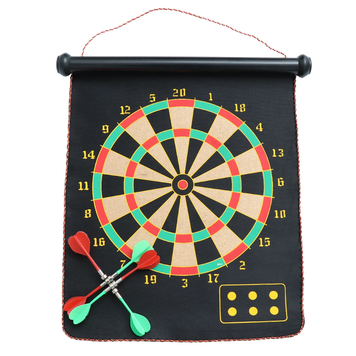 

Magnetic Dart Board Set 15-Inch Double-Sided Flocking Sports Dial For Kids Adults Outdoor Indoor Game Plastic Board