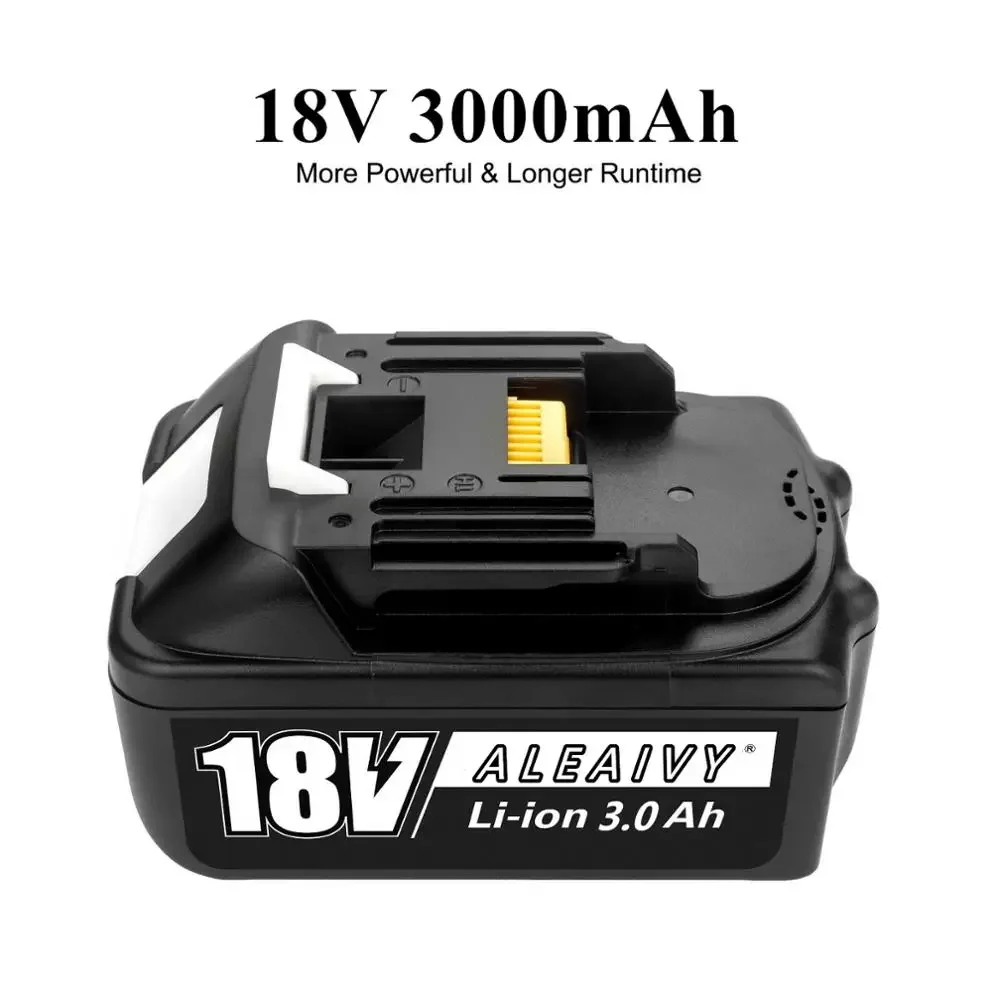 

Rechargeable Battery for makita 18V 3.0Ah Tools Battery 18650 Lithium Battery Replacement with Charger BL1860 BL1850 BL1830