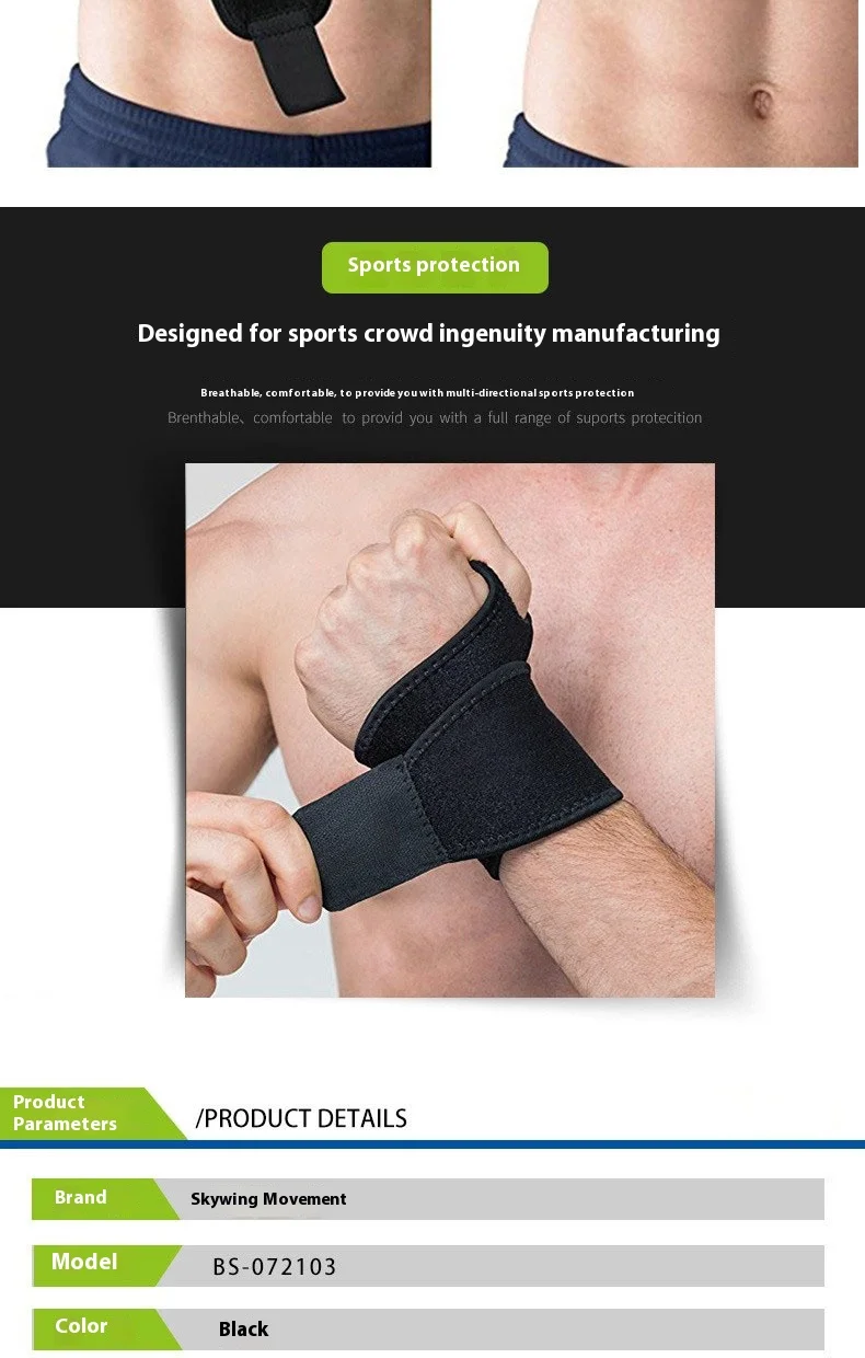 Sport-Handgelenkstütze – atmungsaktive Unterstützung für Fitnessstudio, Volleyball, Basketball – Linderung von Handgelenkschmerzen, Verstauchungen und Sehnenentzündungen – Männer/Frauen – Detail 3