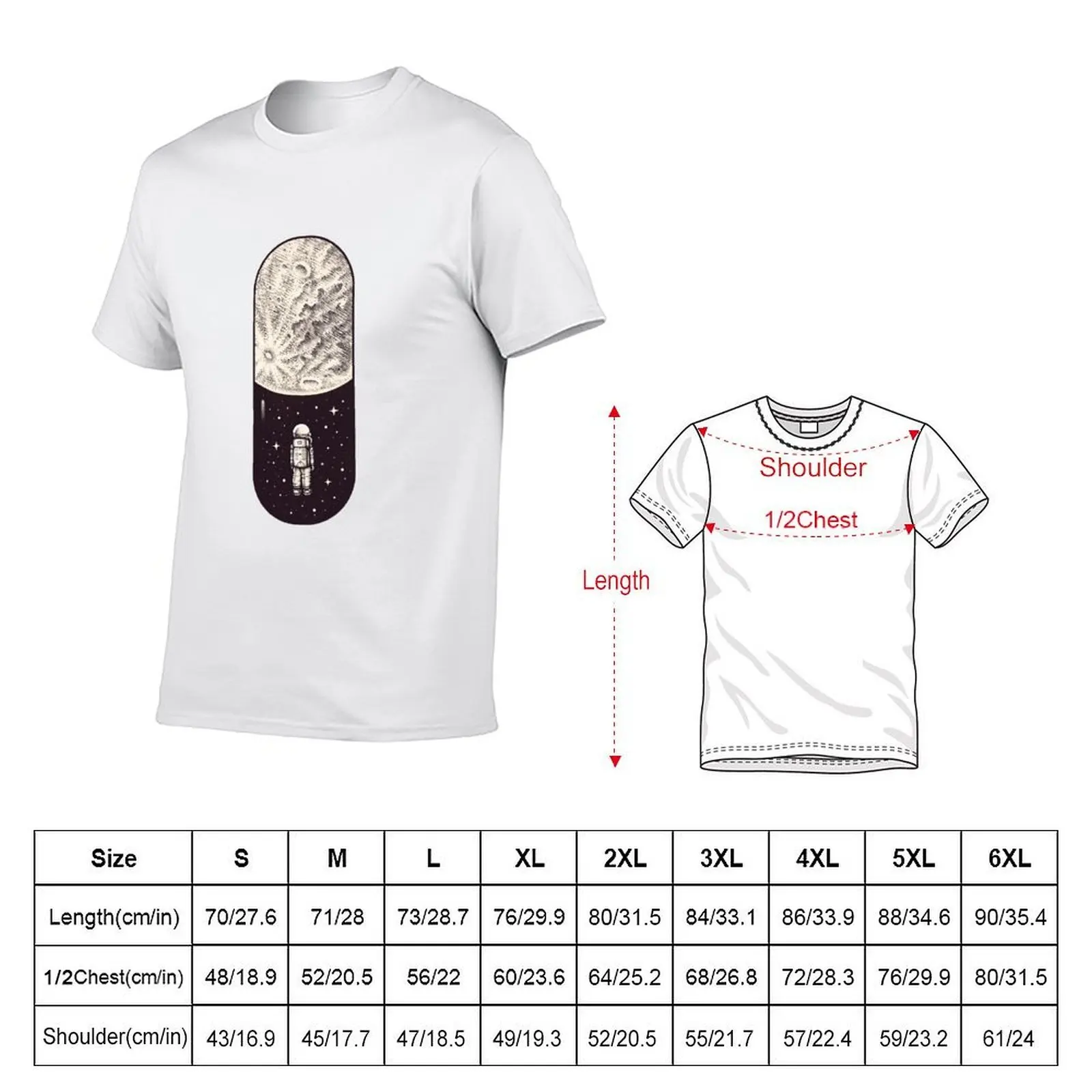Space Capsule T-Shirt street wear summer top mens designer t shirt