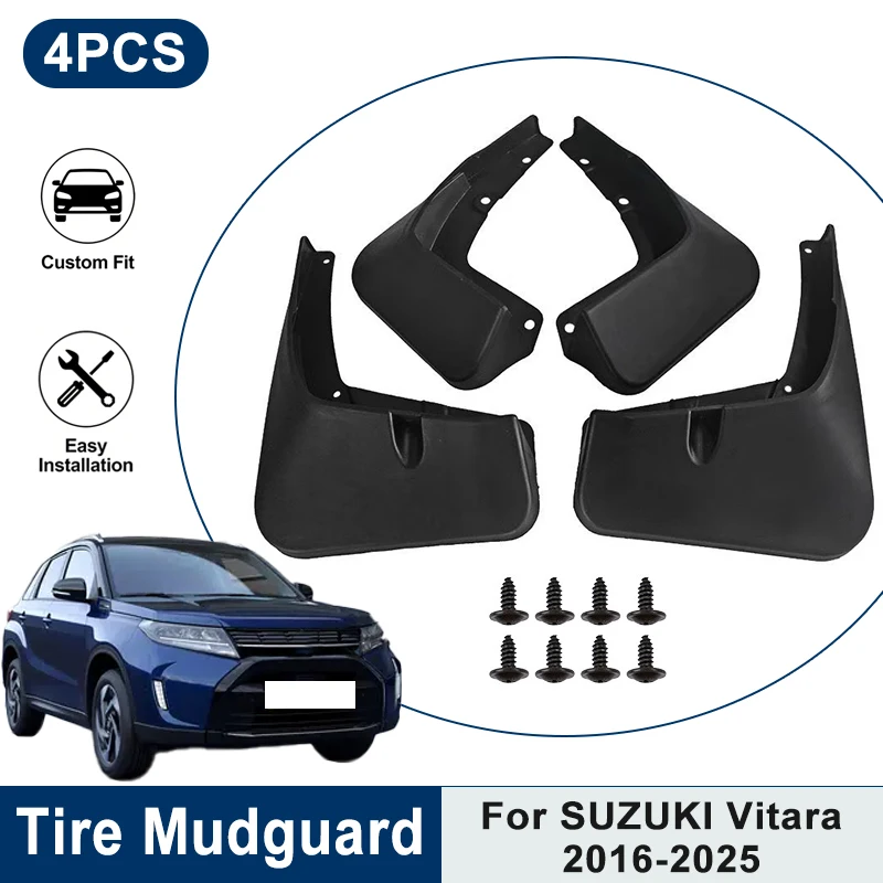

Car Mud Splash Guards 4PCS For Jeep Renegade 2016-2023 Waterproof Anti-Scratch Fender Mud Flaps Auto Exterior Tuning Parts