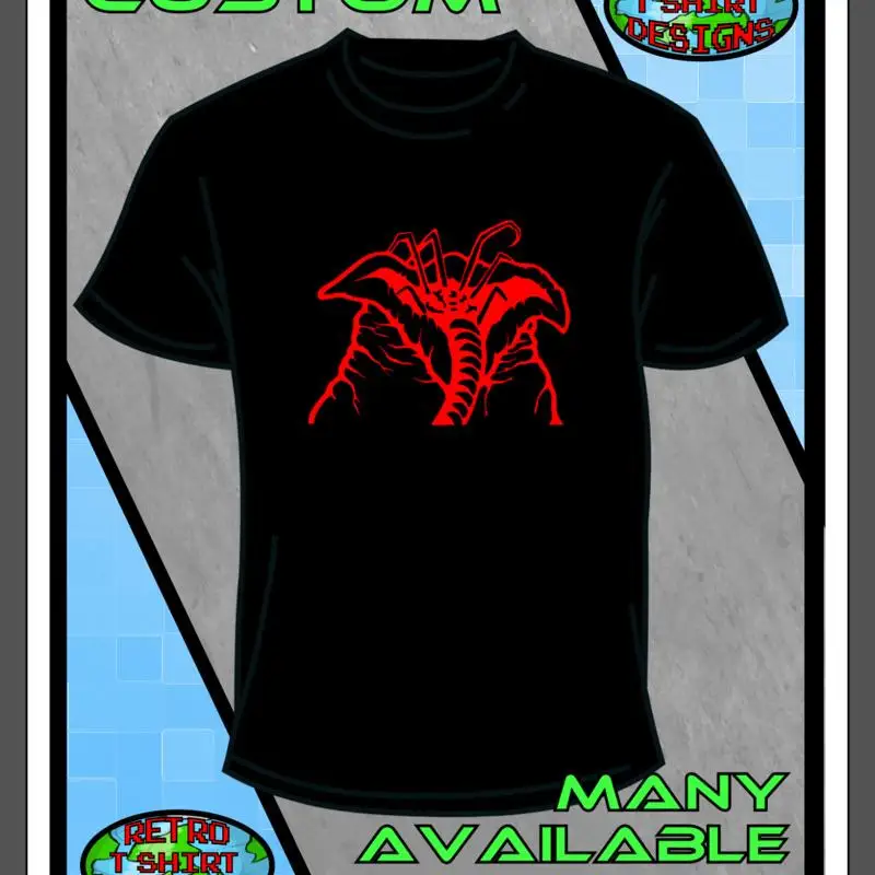 

Футболка с изображением чужого лица, черный топ, крутая футболка в стиле ретро с изображением чужой на заказ