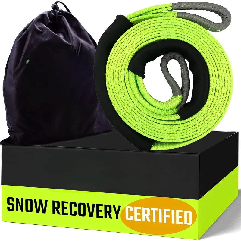 Recovery Tow Strap 35000lb Break Strength - Lab Tested Heavy Duty 3