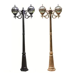 European-Style Outdoor Waterproof Street Lamp Square Park Villa Garden Lawn Lights High Pole Road Landscape Lighting