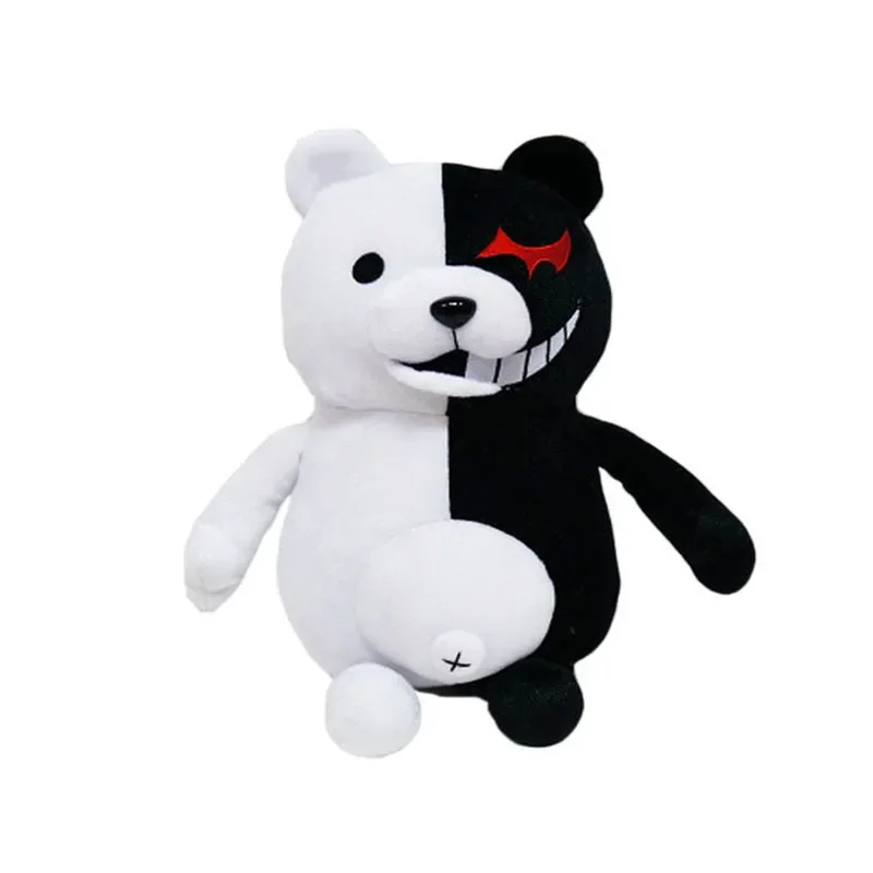 Dangan Ronpa Super Danganronpa 2 Monokuma oso blanco y negro juguete de peluche muñecos de peluche suaves regalo de cumpleaños para niños