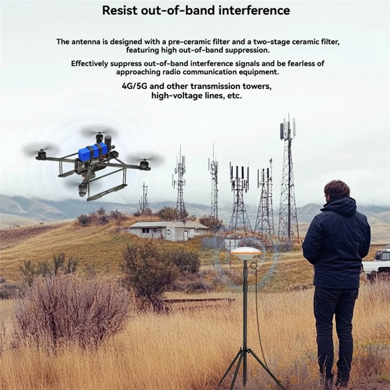 

RTK UFO High Precision GNSS Beidou GPS ANT-B10 Base Station Antenna For Autonomous Driving Applications-Y41A