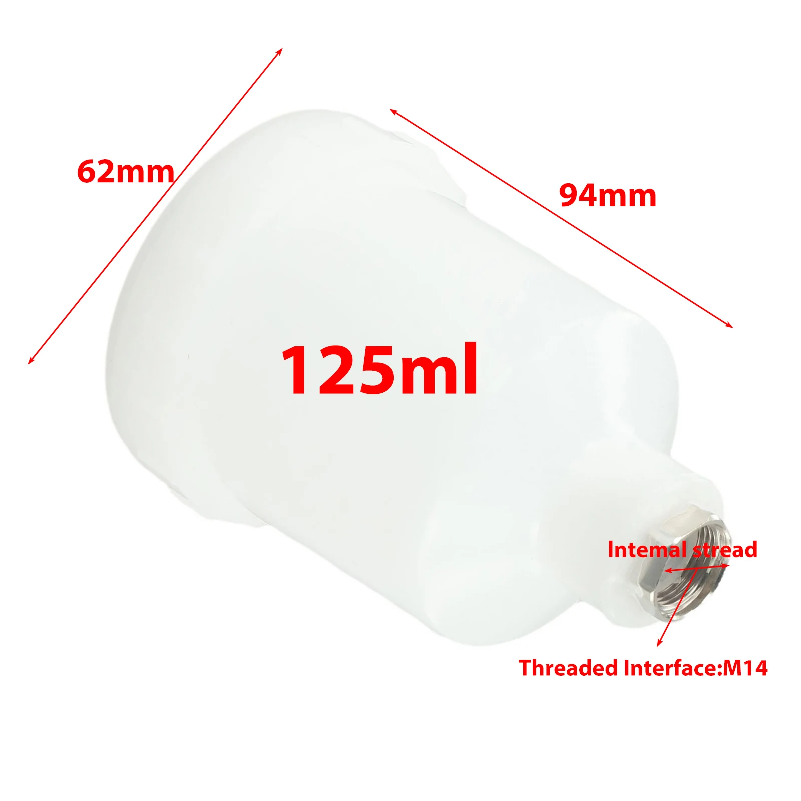 125 ml Kunststoff Farbe Für H-2000 R-100 HVLP Spray Farbe Werkzeug Sprayer Tasse Manuelle Mini Spray Farbe Tasse Topf pneumatische Zubehör