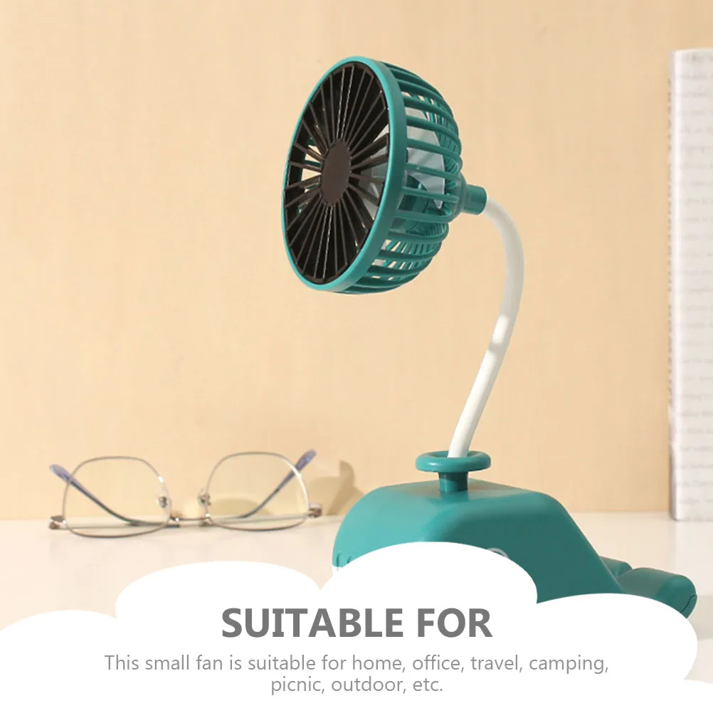 

2-In-1 Rechargeable Usb Fan With Mobile Phone Holder Stand Portable Desktop Cooling Fan For Home Office Travel Summer Use