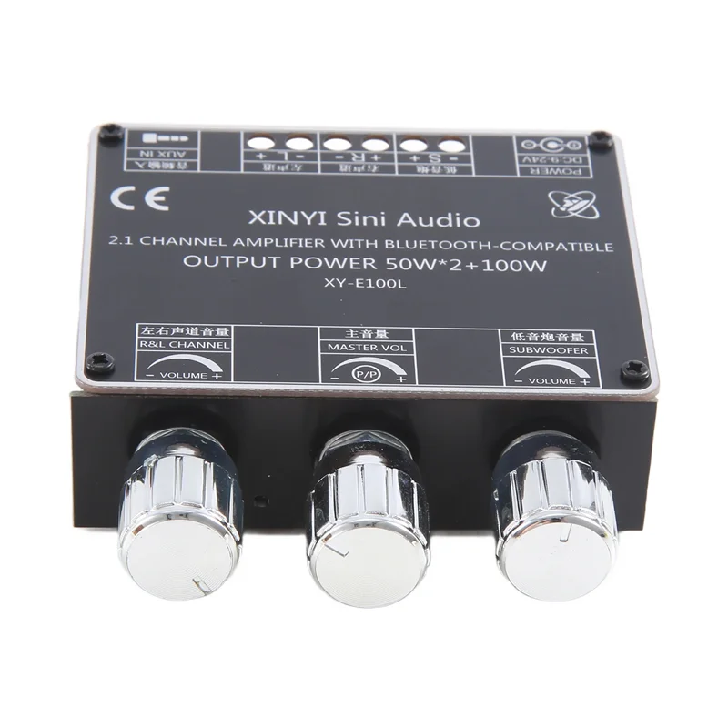 XY-E100L 2.1 Channel For Bluetooth Audio Amplifier Module 50Wx2+100W High And Low Tone Subwoofer Amplifier Board Speaker