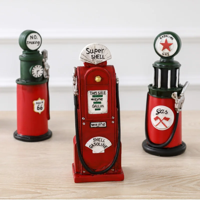 Vintage decoration of wine cabinet model nostalgic craft fire extinguisher mailbox bar cafe restaurant decoration