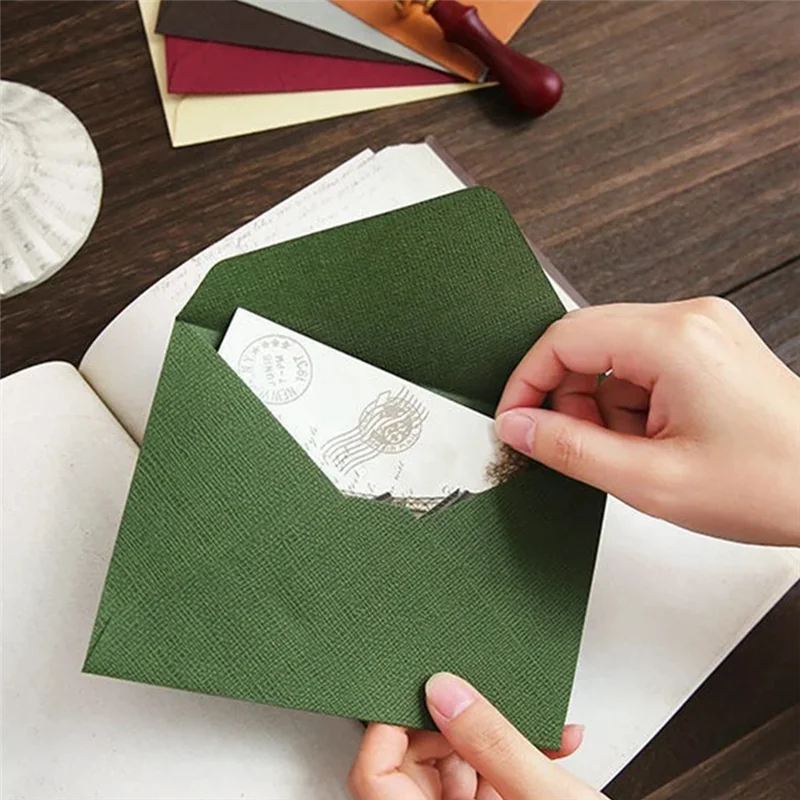 

High-Grade Texture Stationery Supplies 50Pcs For Wedding Invitations Business Postcards Envelopes 20.1X15.1Cm Storage Bag