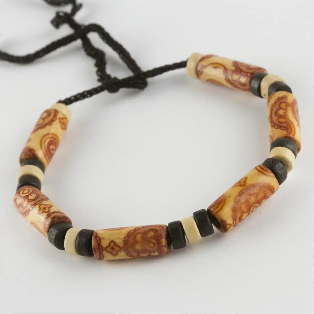 Wood Drawstring Bracelet