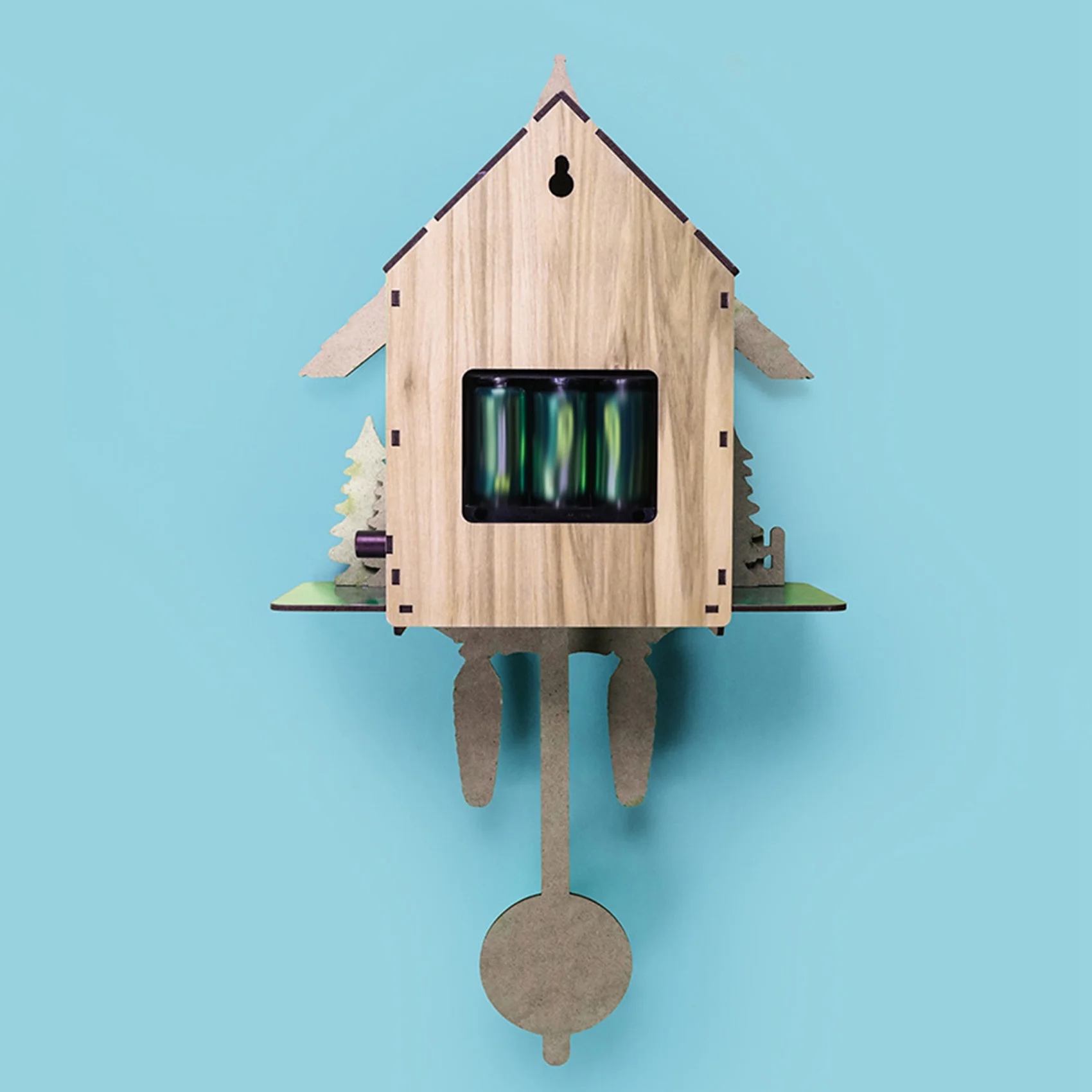BAAG-Cuckoo Clock Living Room Wall Clock Retro Style Forest Cuckoo Alarm Clock Wall Watch Children Decorations Home Alarm