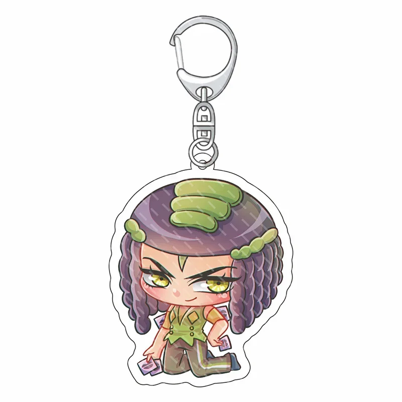 Kojo Jotaro Kakyoin Noriaki Yoshikage Kira Acrylic Pendant Keychain Pendant Keychain Anime Accessories Kawaii Jewelry for Fans