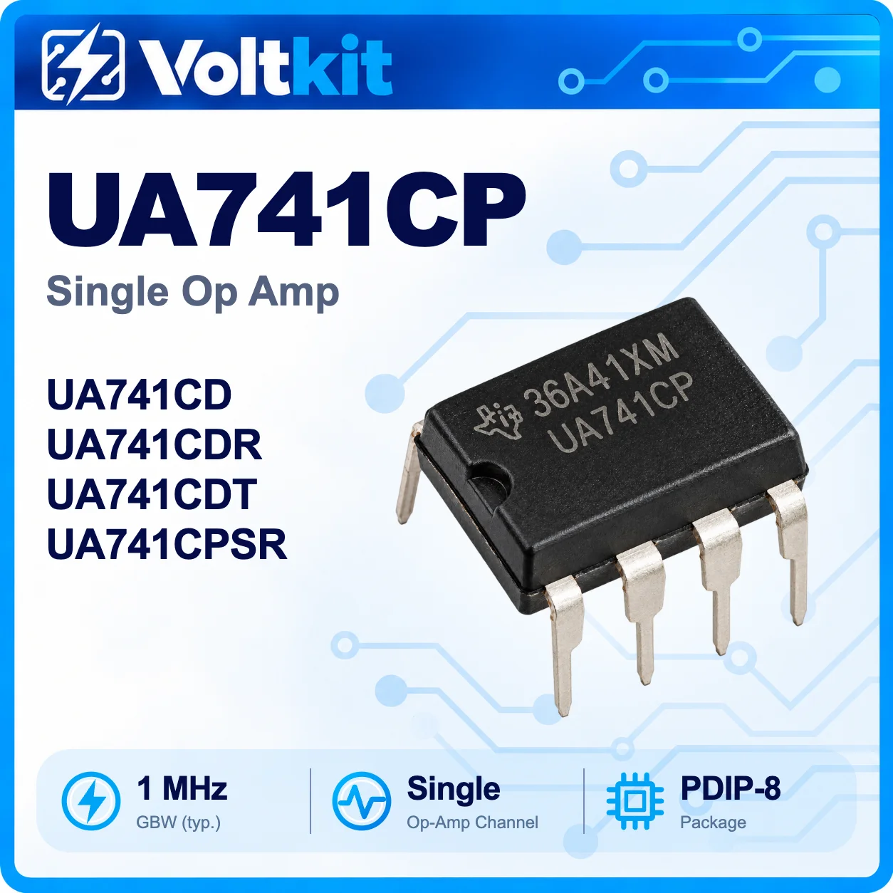 10PCS UA741 UA741CN UA741CP DIP-8 Operational Amplifier Op-Amp IC New Original In Stock Wholesale