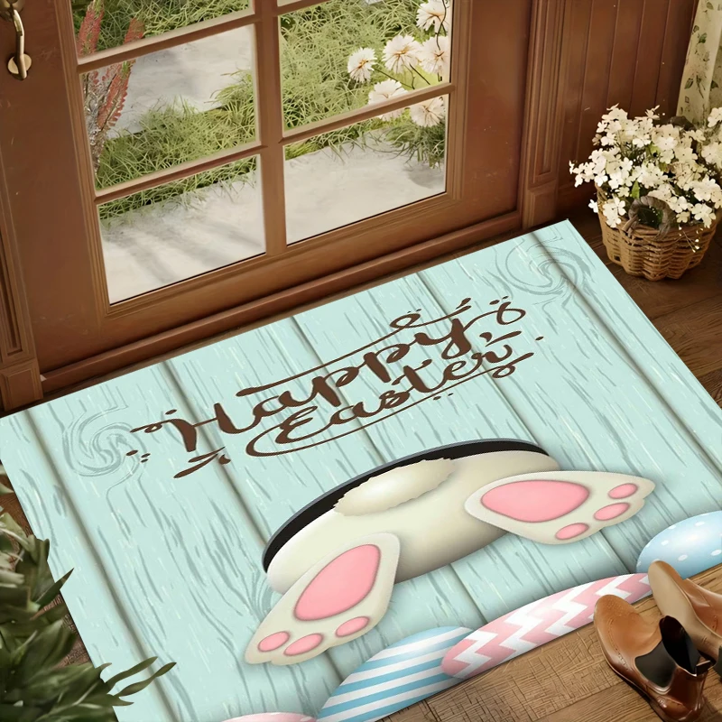 Soft Rugs Happy Easter Bunny Carpet Living Room Decoration Carpets for Living Room Gift Area Rug Bedroom Decor Home Alfombra