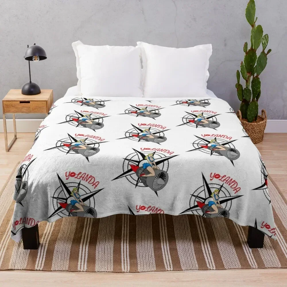

Yolanda Pinup Throw Blanket Warm Flannel Blanket for Couch Chair Bedroom