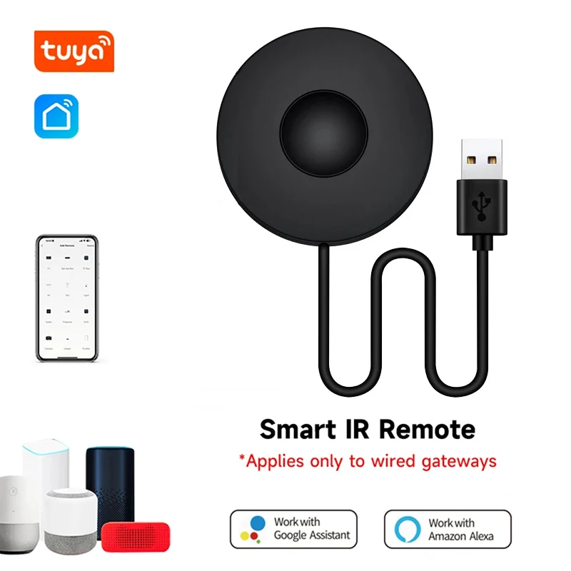 

Умный ИК-пульт дистанционного управления Tuya Smart Life для умной живой автоматизации, замена телевизора, DVD, AUD, пульт дистанционного управления переменным током, работает с Alexa Google Home