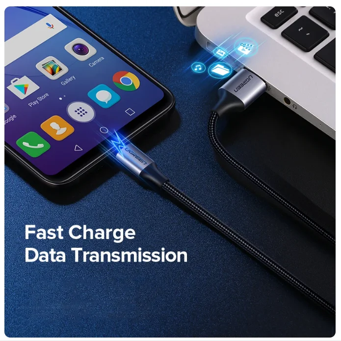 UgreenマイクロUSB充電ケーブル、Samsung Galaxy S7 S6急速充電対応、タブレット用USB充電コード