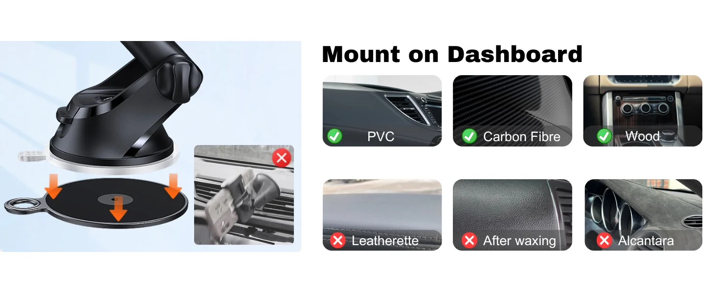 dashboard cell phone holder