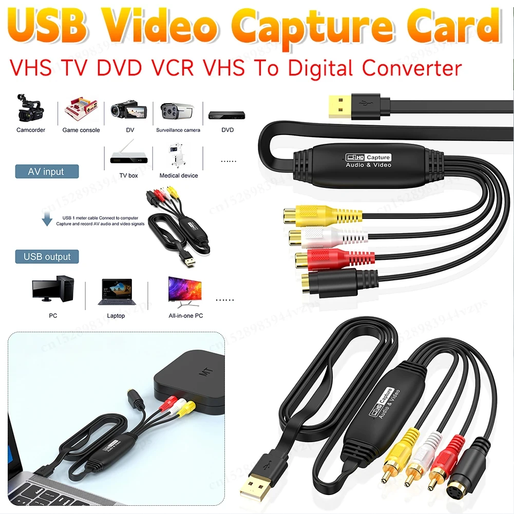 placa-de-captura-de-video-av-sem-driver-usb-rca-s-video-1080p-captura-de-sinal-para-vhs-dvd-console-de-jogos-stream-gravacao-ao-vivo