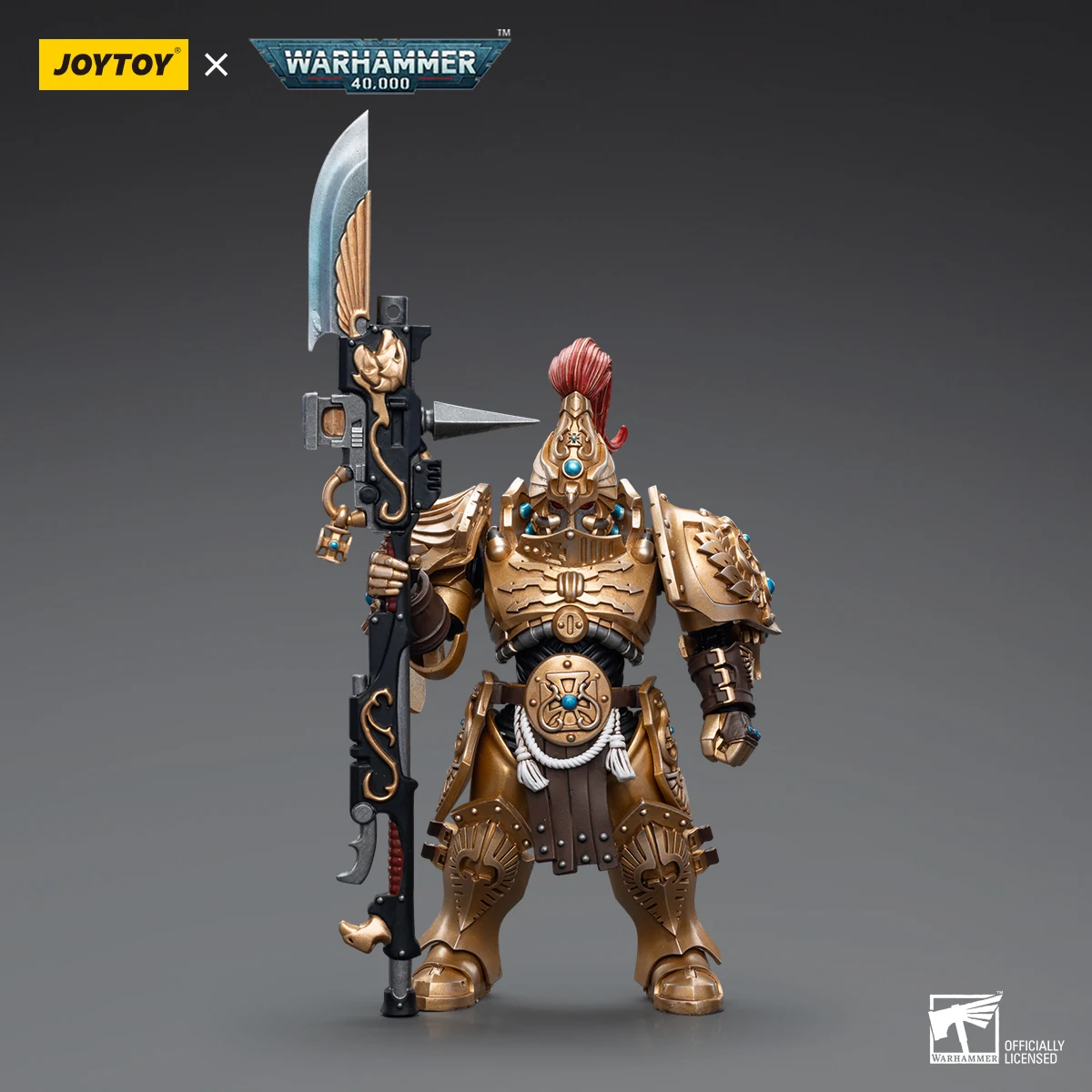 JOYTOY Warhammer 40K 1/18 JT7806 Adeptus Custodes Custodian Guard with Guardian Spear For 3.75inch Action Figure Model Toys