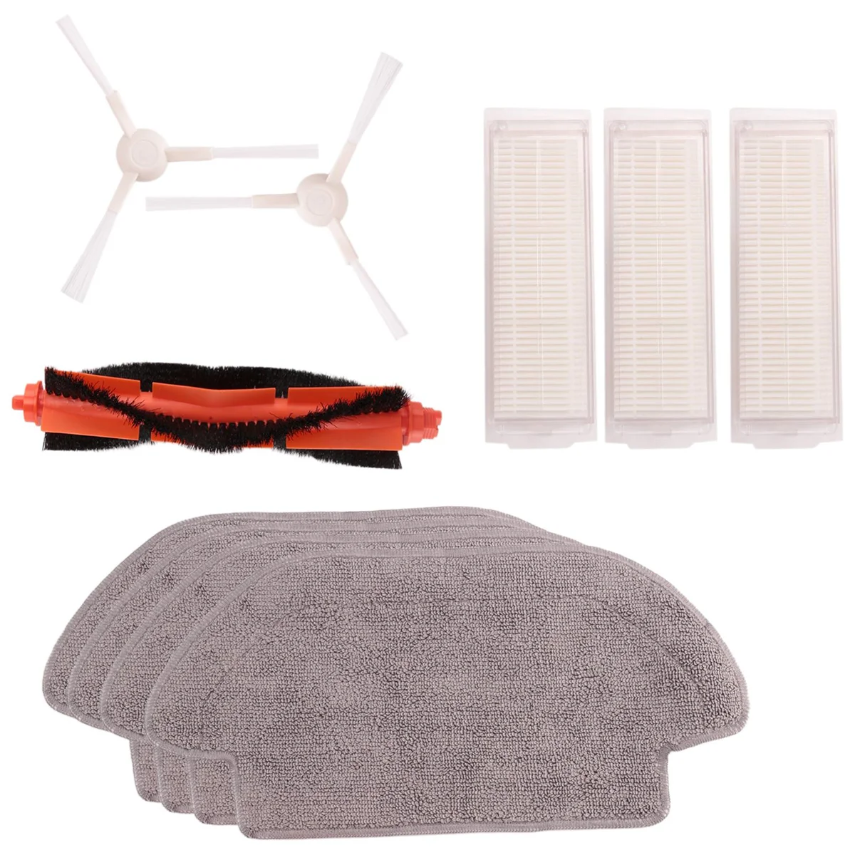 AA78 для Mi Robot Vacuum Mop Pro P Cleaning Robot, модель: STYTJ02YM, основная боковая щетка + фильтр Hepa + ткань для швабры