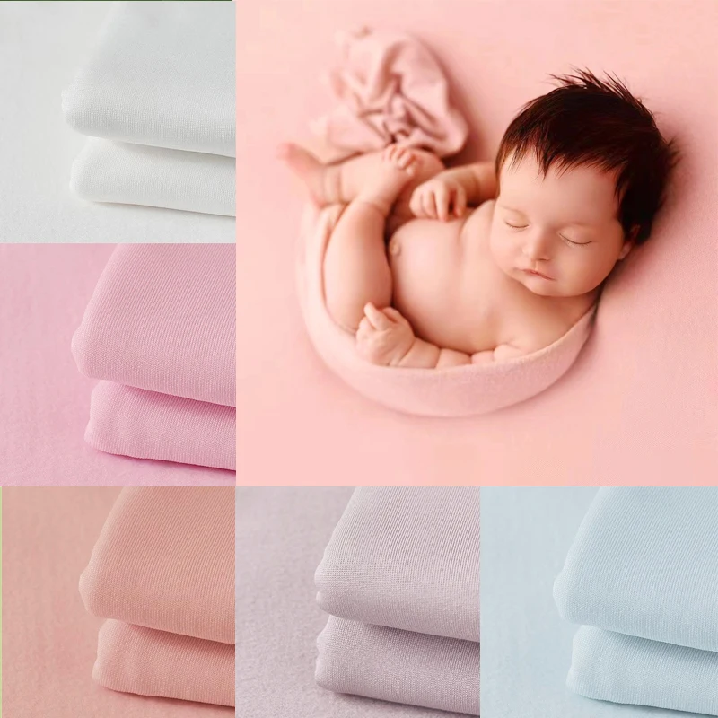 29 Kleuren Pasgeboren Fotografie Rekwisieten Achtergrond Zachte Hoge Rekbare Baby Swaddle Wrap Baby Accessoires Studio Pasgeboren Poseren Hulpmiddelen