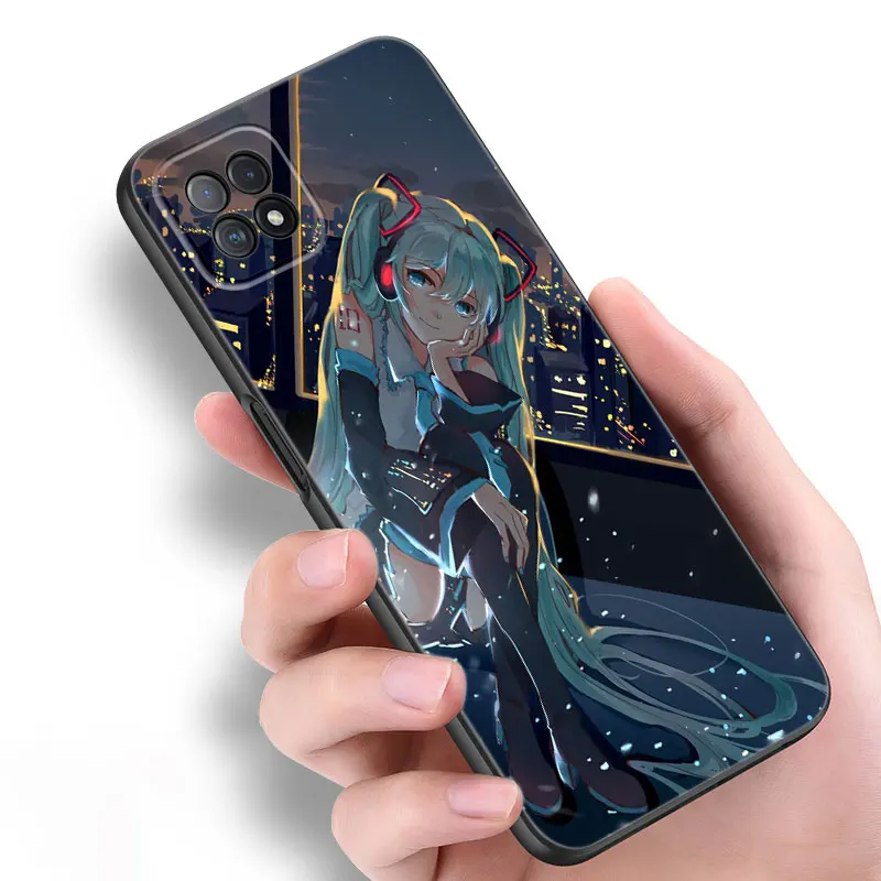 Cute H-Hatsune M-Miku Phone Case For OPPO Reno 10 11 Pro A55 A57 A58 A72 A74 4G A54 A78 A98 5G A53 A93 2020 A15 A16 A17 A38 A76