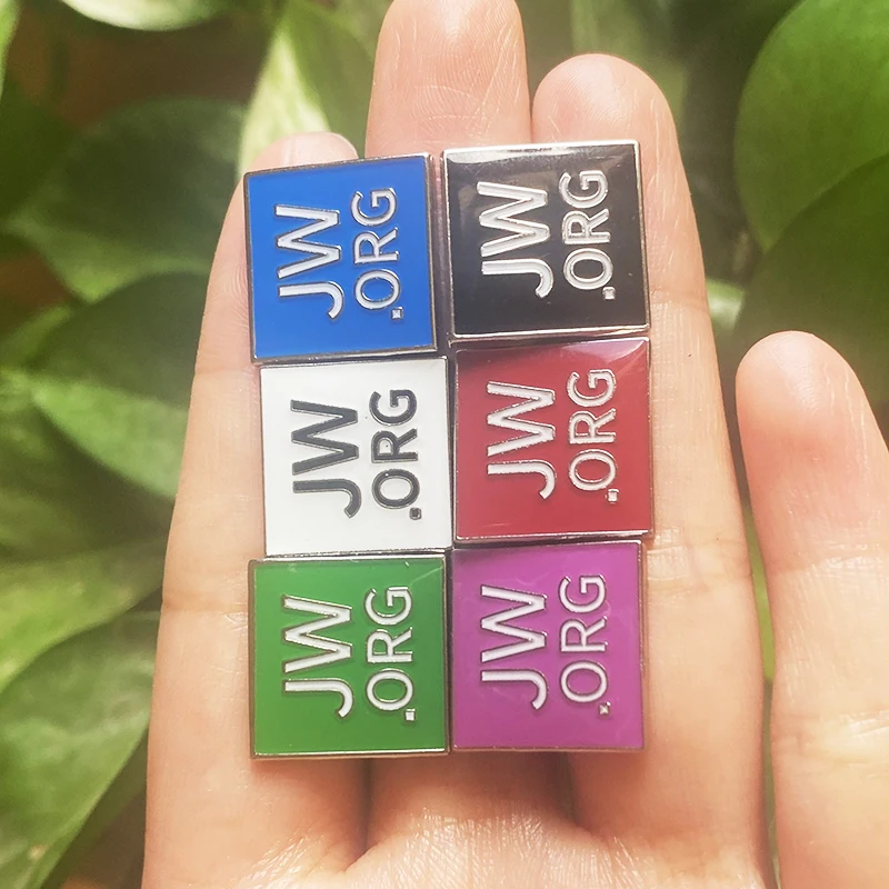 JW. ORG-Soft Enamel Pins, Simple Patter Brooch, Advertising Lapel Pin, Blue, Black, Red, Green, Purple, Factory Price