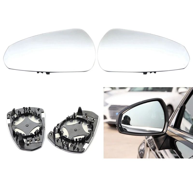 Reversing Mirror Lenses Side View Mirror Reflector Lenses Car For  A3 S3 2014-2020 8V0857535D 8V0857536D