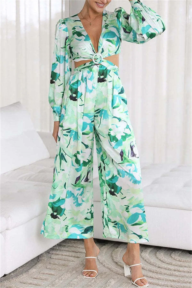 

2023 Women Jumpsuit Summer Fashion V Neck Sleeveless Lapel Solid Zipper Loose Wide Legs Romper High Streetwear