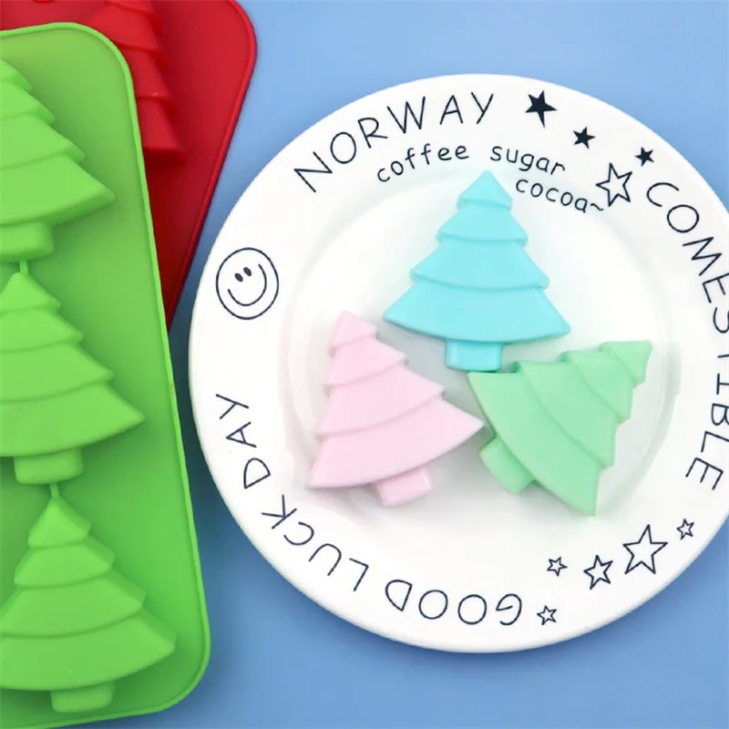 Christmas gift series Christmas tree silicone cake mold aromatherapy mold rice cake mold easy to remove