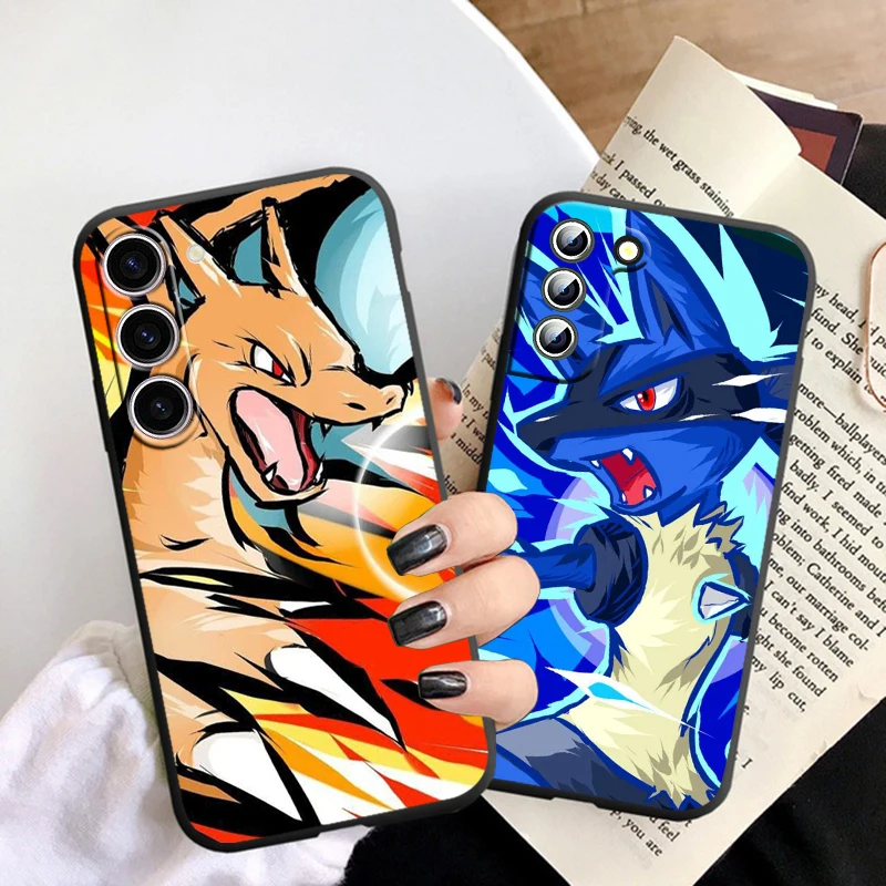 Cartoon Elf Cool Pokemon For Samsung Galaxy S23 S22 S21 S20 Ultra Plus Pro S10 S9 S8 S7 Silicone Soft Black Phone Case Fundas