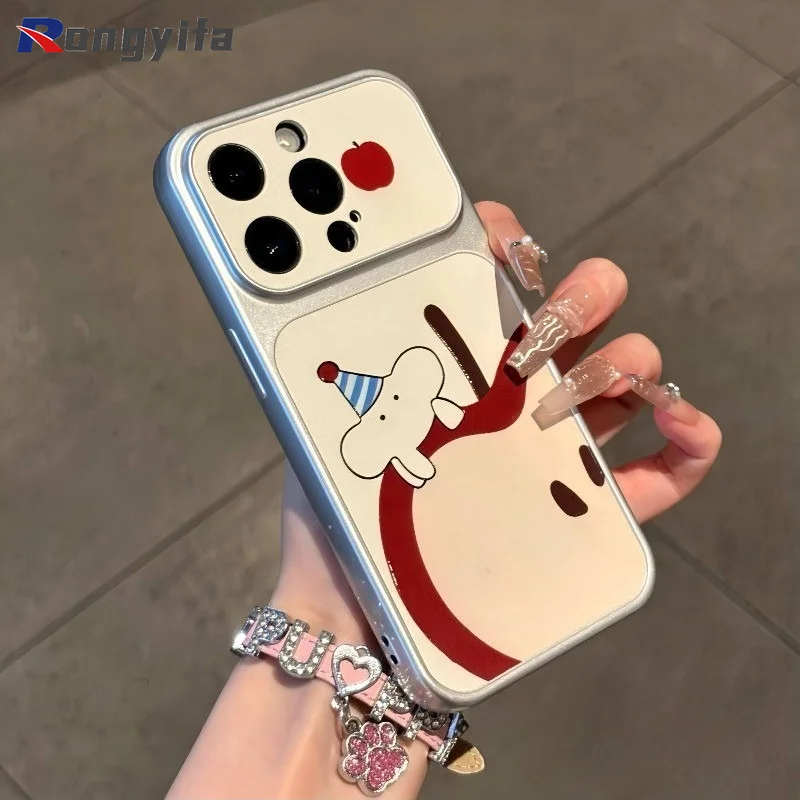 Elephant Phone Case For Samsung Galaxy S26 S25 Edge S24 S23 S22 S21 S20 FE Lite Plus Note 20 Ultra Star Polka Dots Silver Casing