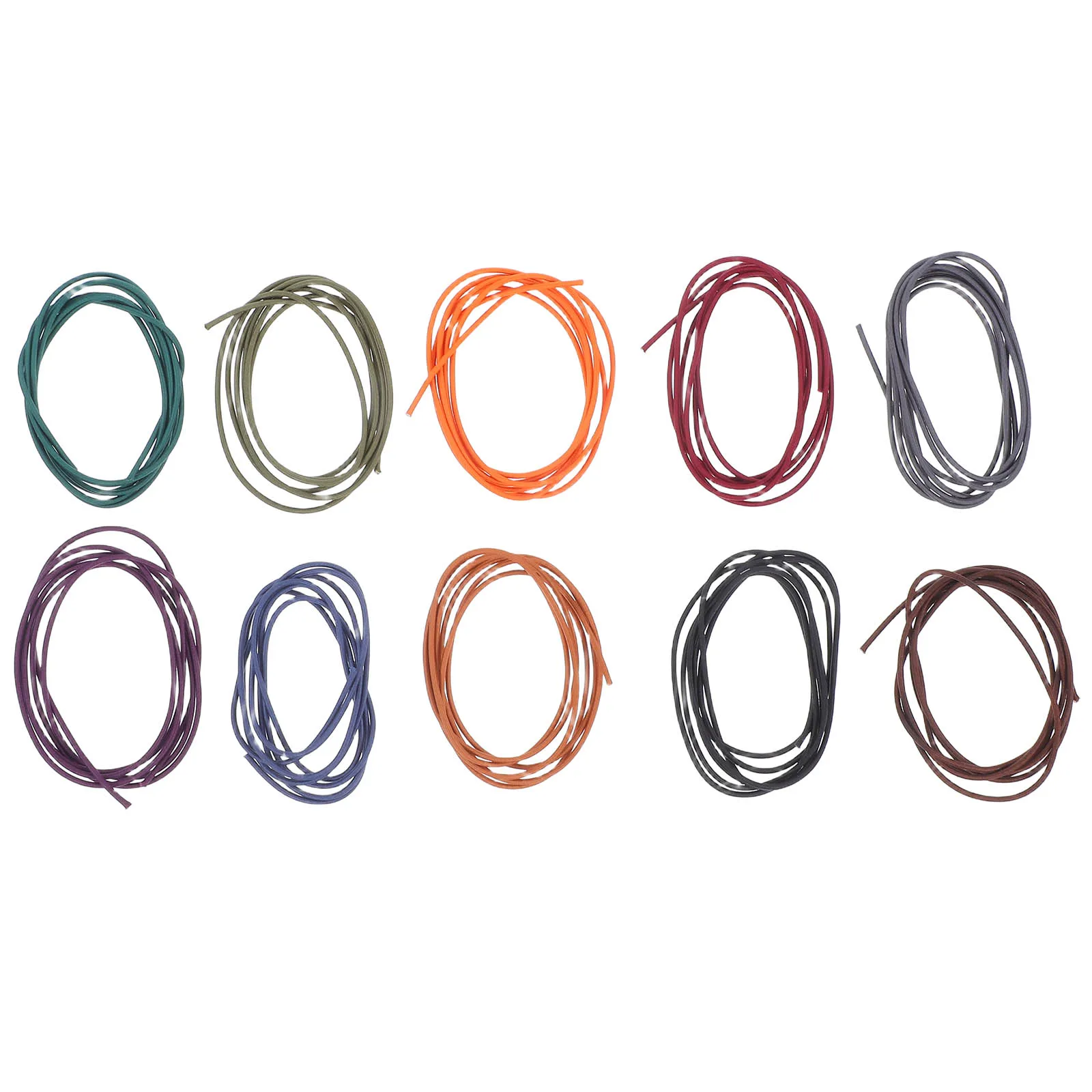 10 قطعة ربطات عنق من حبل النايلون حاملي شريط دفتر الملاحظات المرنة لمجلات السفر حزام قابل للتعديل مخطط سجل القصاصات #5