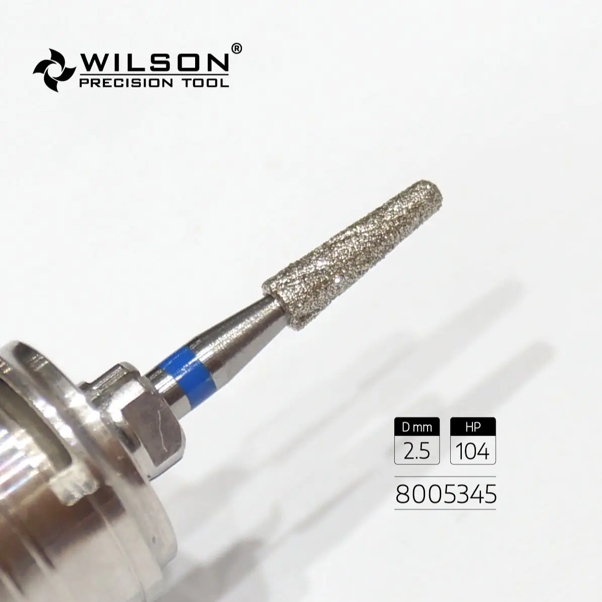 2.5mm Conical Round Shape 8005345 With Cooling Groove Efficient and Stable Dental Diamond Bits