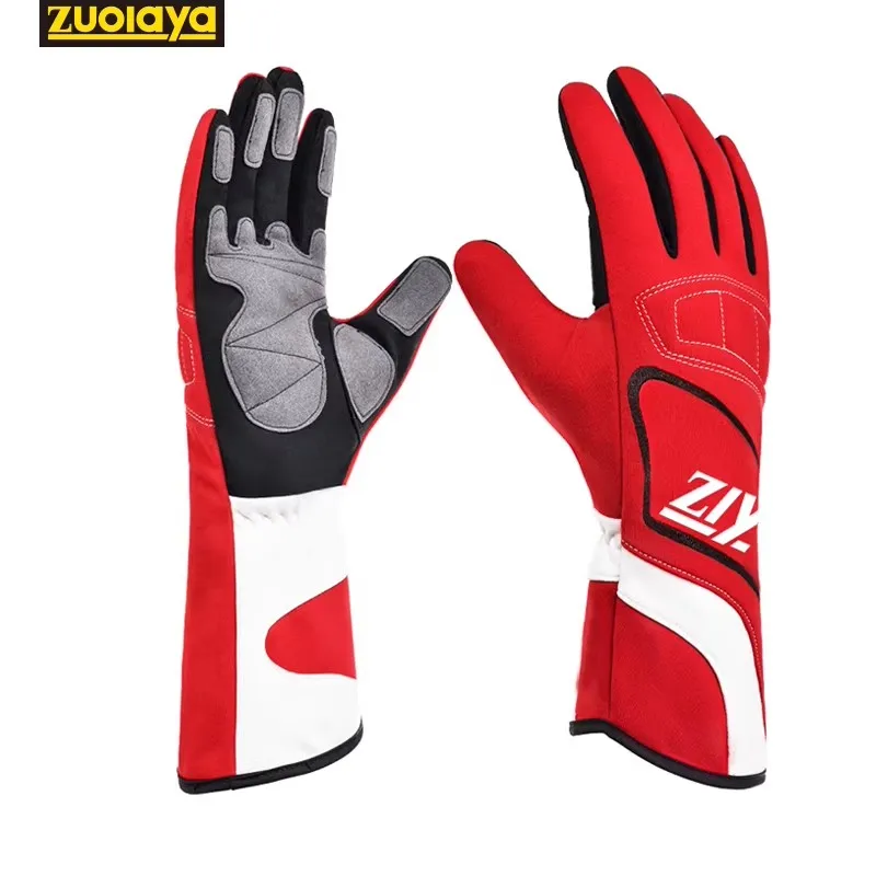 Long Karting Racing Gloves Silicone Non-slip Go Kart Race Gloves Off-road Vehicle Motorcycle Drift Sports Racing Glove
