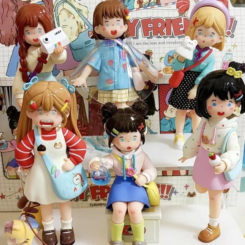 

Суки · My Friends Serie слепая коробка милый мультяшный орнамент ручной работы сюрприз модная игра виниловая слепая коробка украшение комнаты игрушка в подарок