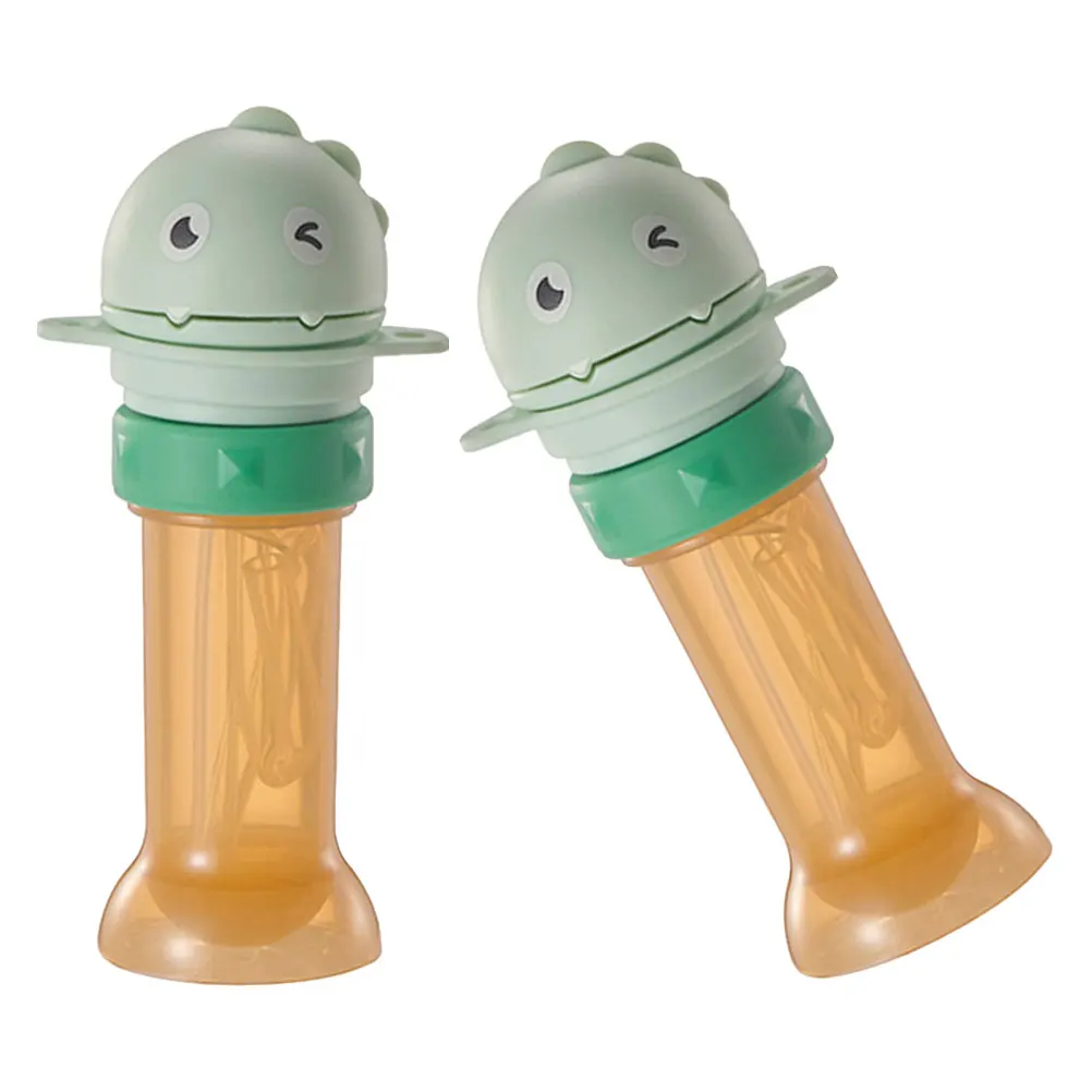 

2Pcs Dinosaur Straw Cartoon Bottle Cap Reusable Water Adapter Baby Safe Design Practical Cover Straw Cap For Children