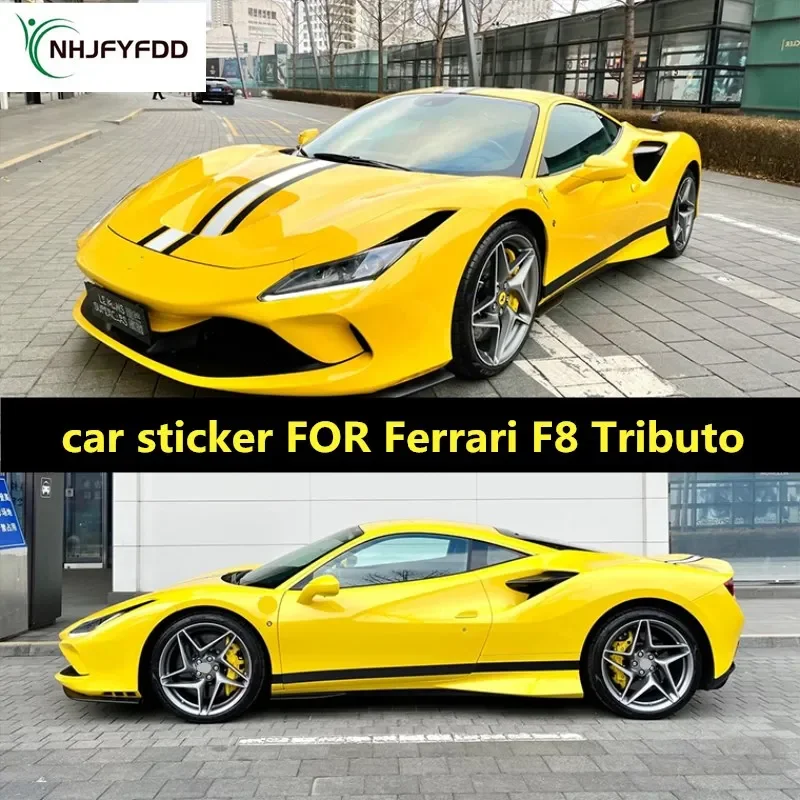 

Автомобильная наклейка для Ferrari F8 Tributo, специальная модификация, модная спортивная наклейка на заказ, аксессуары для пленки