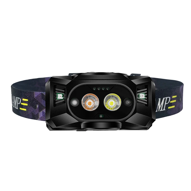 

2- Core Warm & White Colors Built in Battery Sensor Led Headlamp Bulbs Light High Quality Head Lamp Headlight