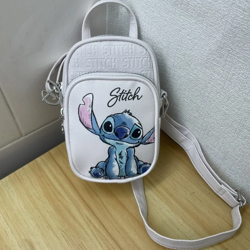 

Foreign Trade Tail Goods Anime Kawaii Stitch Cartoon Cute Mobile Coin Storage Bag Girls Portable Pu Crossbody Shoulder Bag Gift