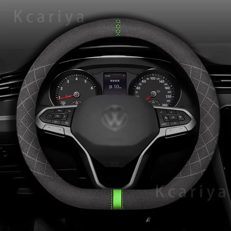 Suitable for Volkswagen Magotan Arteon Golf GTI Beetle CC Tiguan Bora Santana Scirocco vented car steering wheel cover