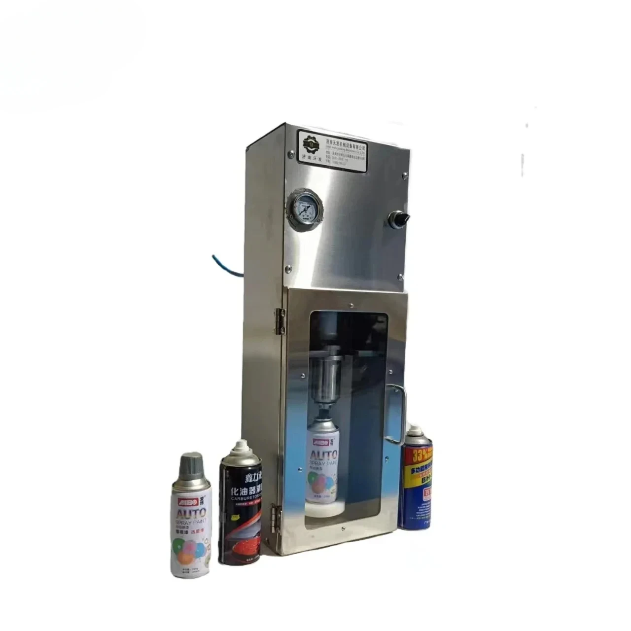 JIAHE Aerosol can manual self-spraying irrigation machine Self-spraying pneumatic filling machine paint filling machine