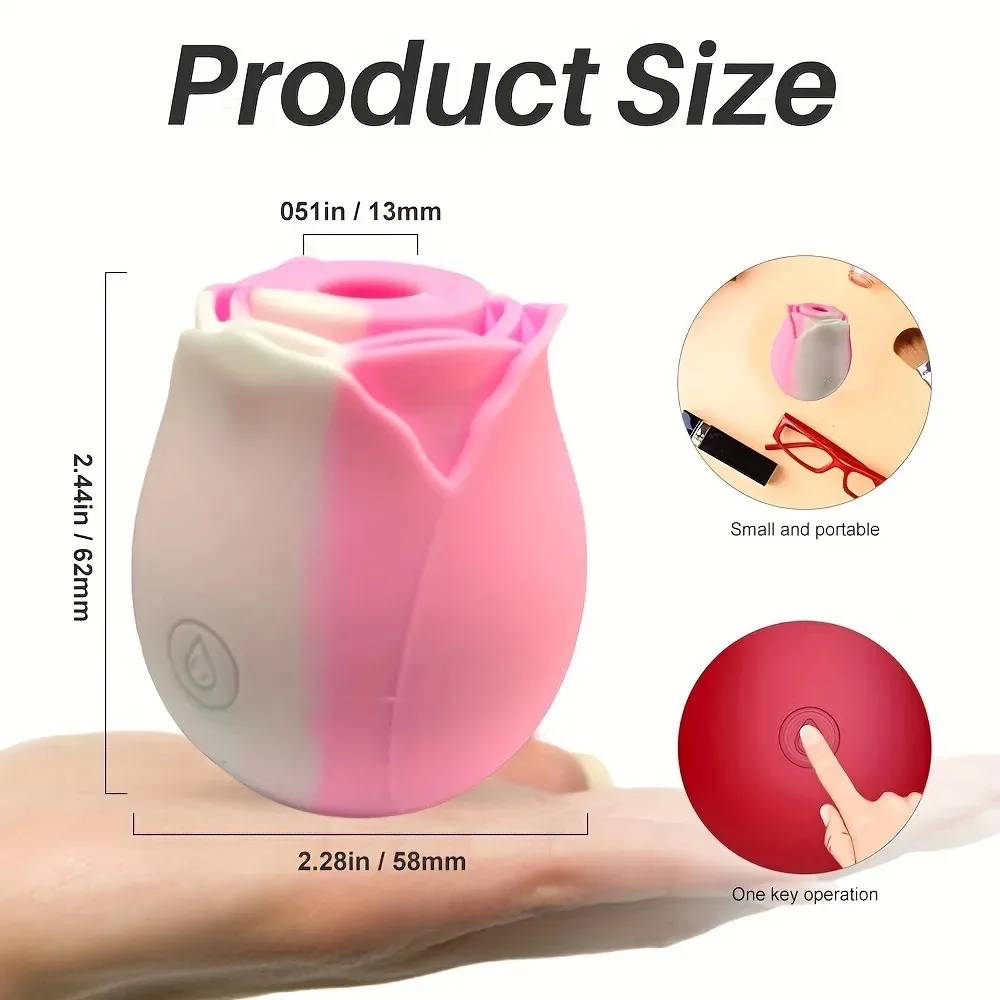 Gradiënt Rozenborst Zuigende Vibrator Tepels Clitoris Vacuüm Clit Sucker Stimulator Vrouwelijke Seksspeelgoed Vibrators Voor Volwassenen